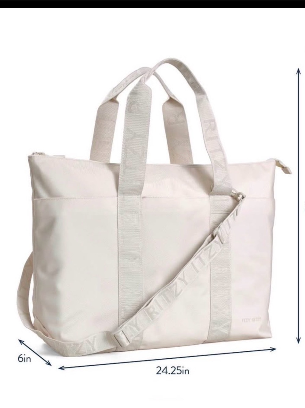 Itzy Ritzy Cream Tote